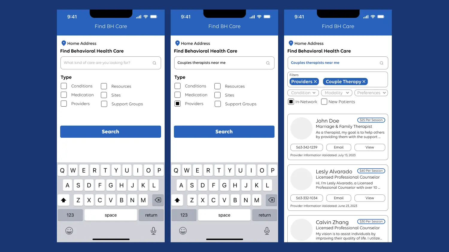 Open search design