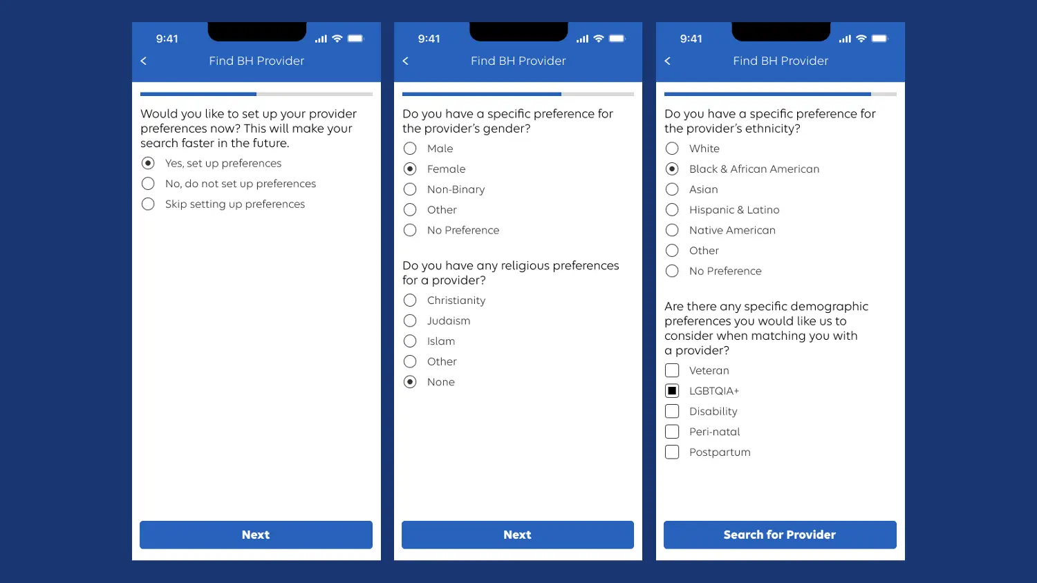 Questionnaire design, version two