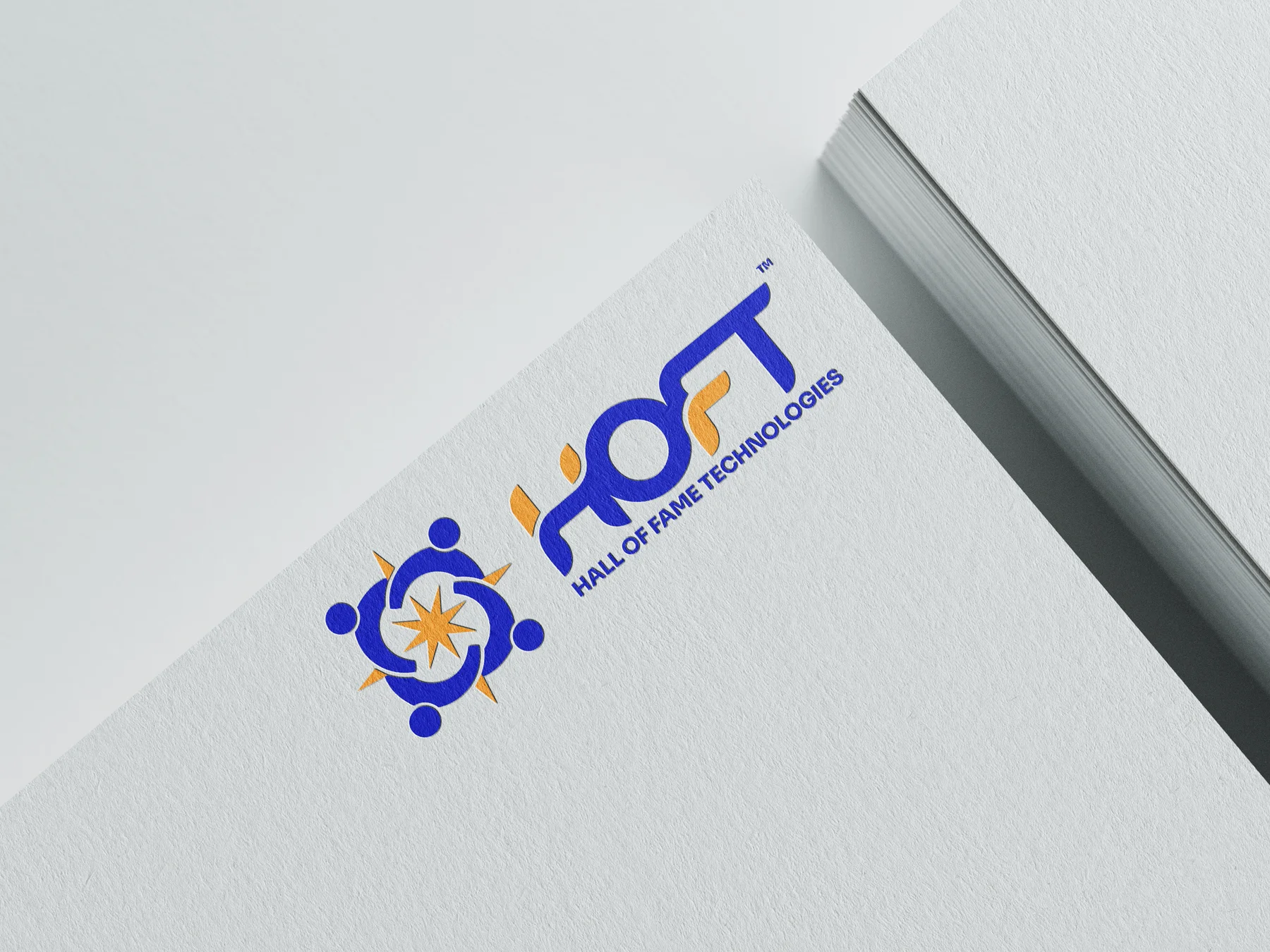 HOFT logo printed on letterhead paper