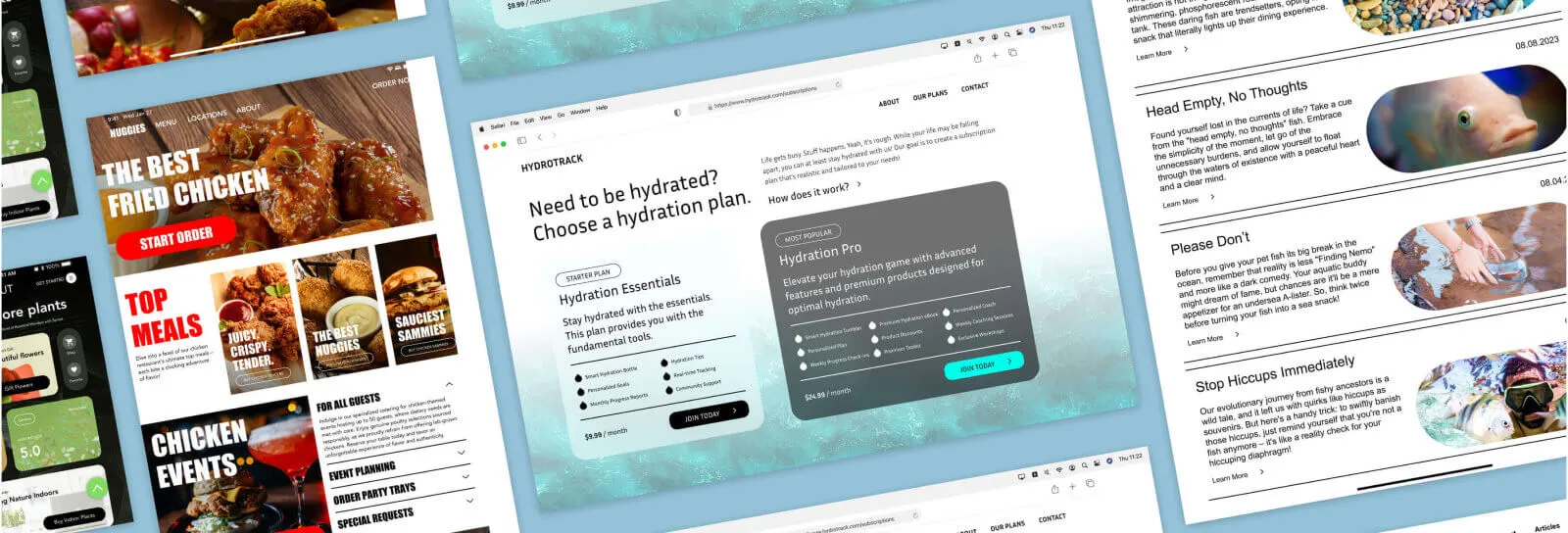 UI and Prototyping coursework screens