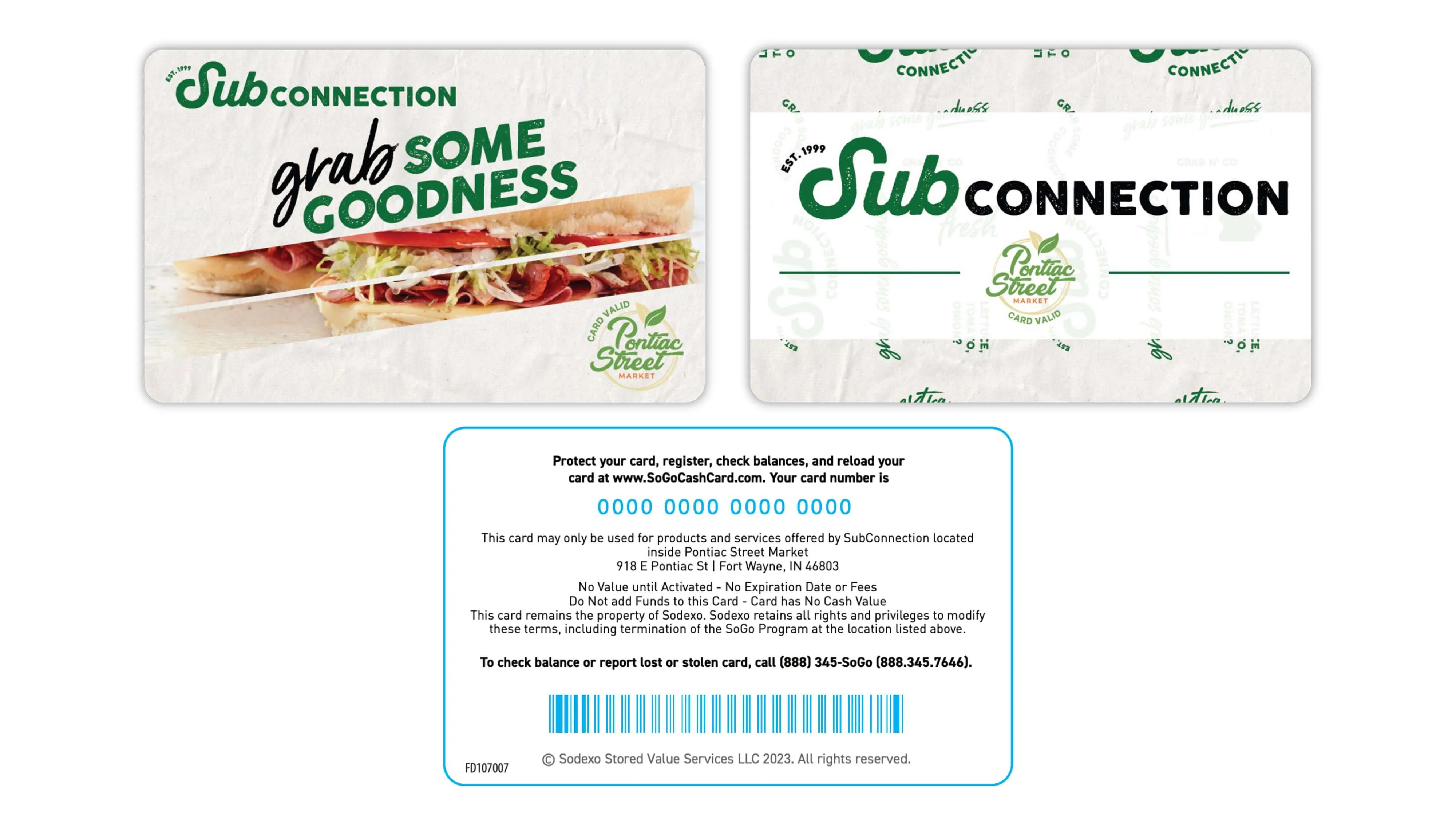 SubConnection Card Designs